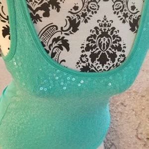 Aeropostale NEW Aqua sequined accepting offers obo